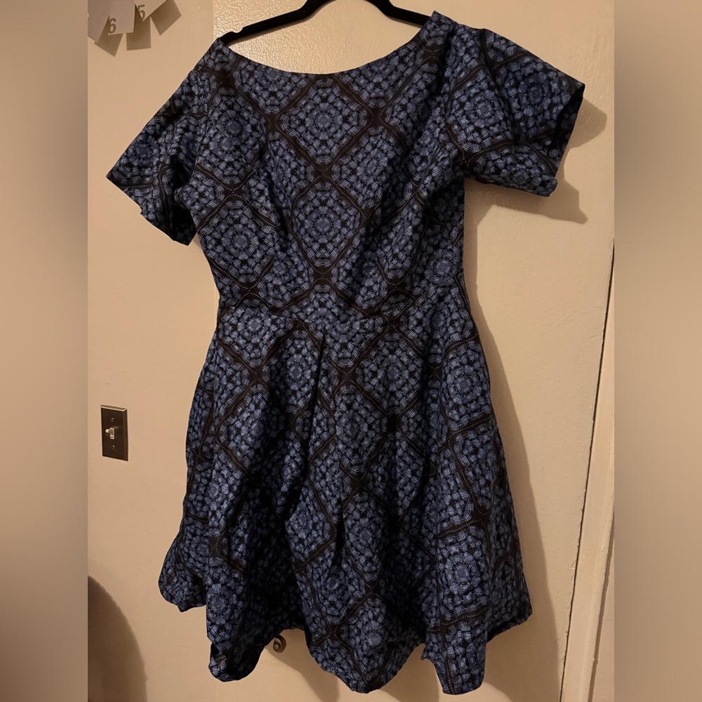 African print blue mini Ray Darten large